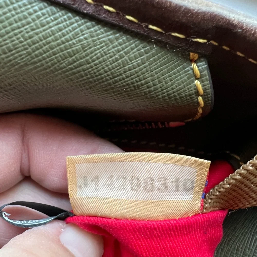 Dooney & Bourke Maddie Saffiano in Green and Brown - Picture 4 of 16